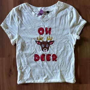 🆕 Oh Deer 🦌 Christmas t-shirt size small